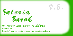 valeria barok business card